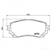 Тормозные колодки дисковые, комплект BREMBO P 49 048 800345 D17118936 25 725 - Изображение 5