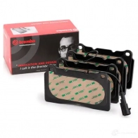 Тормозные колодки дисковые, комплект BREMBO 799982 23756 P 23 154 23 092 - Изображение 2