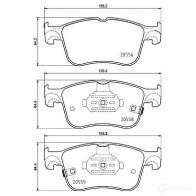 Тормозные колодки дисковые, комплект BREMBO P 24 218 1437312233 E 9U6SZR - Изображение 2