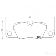 Тормозные колодки дисковые, комплект BREMBO 245 54 P 65 020 8531D1416 800812 - Изображение 5