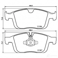 Тормозные колодки дисковые, комплект BREMBO 22387 801238 2 2386 P 86 026 - Изображение 5