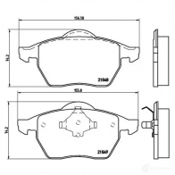 Тормозные колодки дисковые, комплект BREMBO 801105 21849 218 48 P 85 039 - Изображение 2