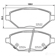Тормозные колодки, комплект BREMBO 2 2522 800681 p59093 22523 - Изображение 2