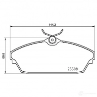 Тормозные колодки, комплект BREMBO OCENXF 1210402233 p82003 2550 8 - Изображение 2