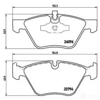 Тормозные колодки дисковые, комплект BREMBO P 06 040X 8020584068540 U TU7C8 1422938934 - Изображение 2