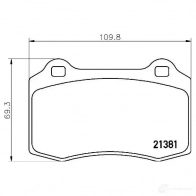 Тормозные колодки дисковые, комплект BREMBO 8020584068892 63 0SV0 1422938894 P 36 020X - Изображение 6