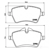 Тормозные колодки дисковые, комплект BREMBO CPX 5V 8020584068564 1422938932 P 06 051X - Изображение 8