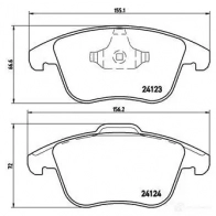 Тормозные колодки дисковые, комплект BREMBO BHBNN V P 44 020X 8020584068915 1422938891 - Изображение 2