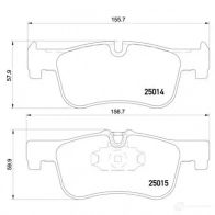 Тормозные колодки дисковые, комплект BREMBO 1422938924 96 510E P 06 078X 8020584068649 - Изображение 6