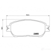 Тормозные колодки дисковые, комплект BREMBO 238 55 7785D906 801040 P 83 105 - Изображение 2
