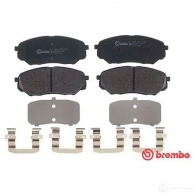 Тормозные колодки дисковые, комплект BREMBO P 30 086 22 378 22379 800218 - Изображение 3