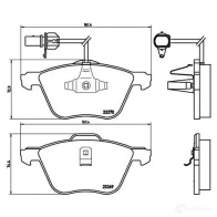 Тормозные колодки дисковые, комплект BREMBO 23270 801125 2326 9 P 85 061 - Изображение 2