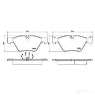 Тормозные колодки дисковые, комплект BREMBO 237 94 24697 P 06 060 799732 - Изображение 5
