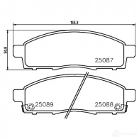 Тормозные колодки, комплект BREMBO 2 4529 24530 p54055 800531 - Изображение 3