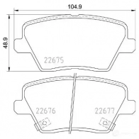 Тормозные колодки дисковые, комплект BREMBO TY PGH P 30 109 1438411843 - Изображение 2