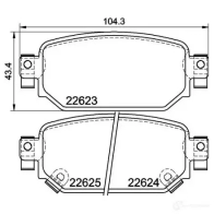 Тормозные колодки дисковые, комплект BREMBO BP830 7 1436755424 P 49 063 - Изображение 2