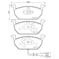 Тормозные колодки дисковые, комплект BREMBO 8020584069448 1422938827 LQN0 L P 85 137X - Изображение 2