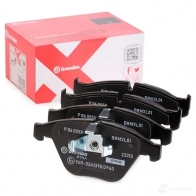 Тормозные колодки дисковые, комплект BREMBO 8020584068595 UR MMLK P 06 055X 1422938929 - Изображение 2