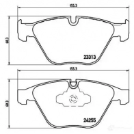 Тормозные колодки дисковые, комплект BREMBO 8020584068595 UR MMLK P 06 055X 1422938929 - Изображение 6