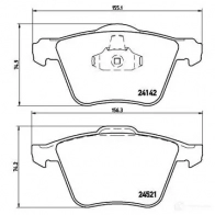 Тормозные колодки, комплект BREMBO 1422938906 6 DU4XHU p24077x 8020584068793 - Изображение 6