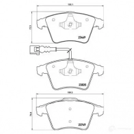 Тормозные колодки дисковые, комплект BREMBO IMQU81X Volkswagen Touareg P 85 149 234 69