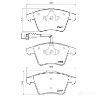Тормозные колодки дисковые, комплект BREMBO IMQU81X 801209 P 85 149 234 69 - Изображение 3
