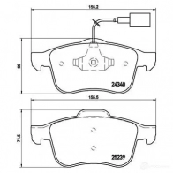Тормозные колодки, комплект BREMBO p23132x 1422938917 8020584068687 ZS NMT4 - Изображение 6