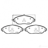 Тормозные колодки, комплект BREMBO 247 38 1210410867 LUO6S9A p85166 - Изображение 2