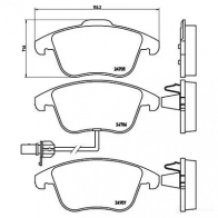 Тормозные колодки дисковые, комплект BREMBO 8020584069370 1422938835 6 V9GZ P 85 113X - Изображение 5