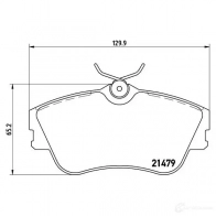 Тормозные колодки, комплект BREMBO 801095 p85029 21 479 7516D638 - Изображение 2
