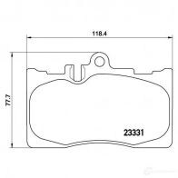 Тормозные колодки дисковые, комплект BREMBO 800994 P 83 058 7745D870 23 331 - Изображение 2