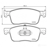 Тормозные колодки дисковые, комплект BREMBO 1210399473 IZMGB5N P 61 134 22 593 - Изображение 6