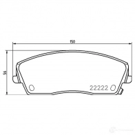 Тормозные колодки дисковые, комплект BREMBO D10567962 22 222 799822 P 11 041 - Изображение 3