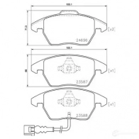 Тормозные колодки дисковые, комплект BREMBO UN1 75ZK P 85 146X 1422938825 8020584069462 - Изображение 5
