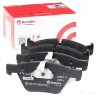 Тормозные колодки дисковые, комплект BREMBO WUQ5 B 1422938939 P 06 036X 8020584068502 - Изображение 2