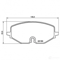 Тормозные колодки дисковые, комплект BREMBO M10 IIL P 85 182 1437312172