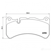 Тормозные колодки дисковые, комплект BREMBO D11168222 800435 P 50 092 239 55 - Изображение 2