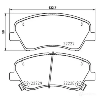 Тормозные колодки, комплект BREMBO p30098 1424221418 2TU 5F0 8020584069547 - Изображение 2