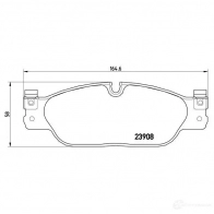 Тормозные колодки дисковые, комплект BREMBO 800243 P 36 021 23 908 7971D1065 - Изображение 2