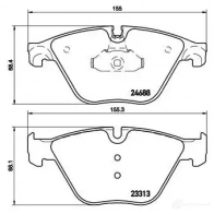 Тормозные колодки дисковые, комплект BREMBO P 06 074 2 3313 799745 24688 - Изображение 5