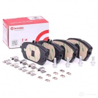 Тормозные колодки дисковые, комплект BREMBO 1438412057 U8PNP U P 50 146