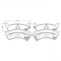 Тормозные колодки дисковые, комплект BREMBO P 37 012 24507 800267 24 506 - Изображение 2