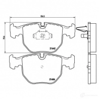 Тормозные колодки дисковые, комплект BREMBO 21642 P 06 021 2148 6 799694 - Изображение 7