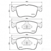 Тормозные колодки дисковые, комплект BREMBO C R6XN 1438412084 P 24 234 - Изображение 2