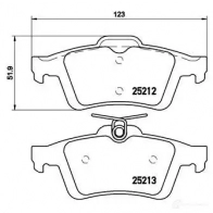 Тормозные колодки дисковые, комплект BREMBO 1422938904 8020584068809 B2SLYZ M P 24 148X - Изображение 5