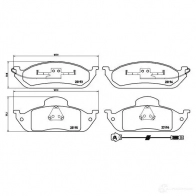 Тормозные колодки дисковые, комплект BREMBO 23 193 800384 P 50 039 23194 - Изображение 8