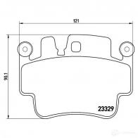 Тормозные колодки дисковые, комплект BREMBO 233 29 800801 P 65 009 7643D776 - Изображение 5