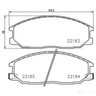 Тормозные колодки, комплект BREMBO 1210401079 22184 221 83 p77002 - Изображение 2