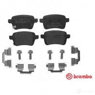 Тормозные колодки дисковые, комплект BREMBO 2222 0 22221 P 59 086 800674 - Изображение 7