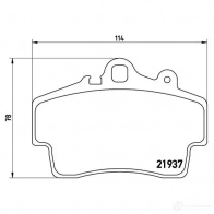 Тормозные колодки дисковые, комплект BREMBO P 65 007 800799 7606D737 2193 7 - Изображение 2